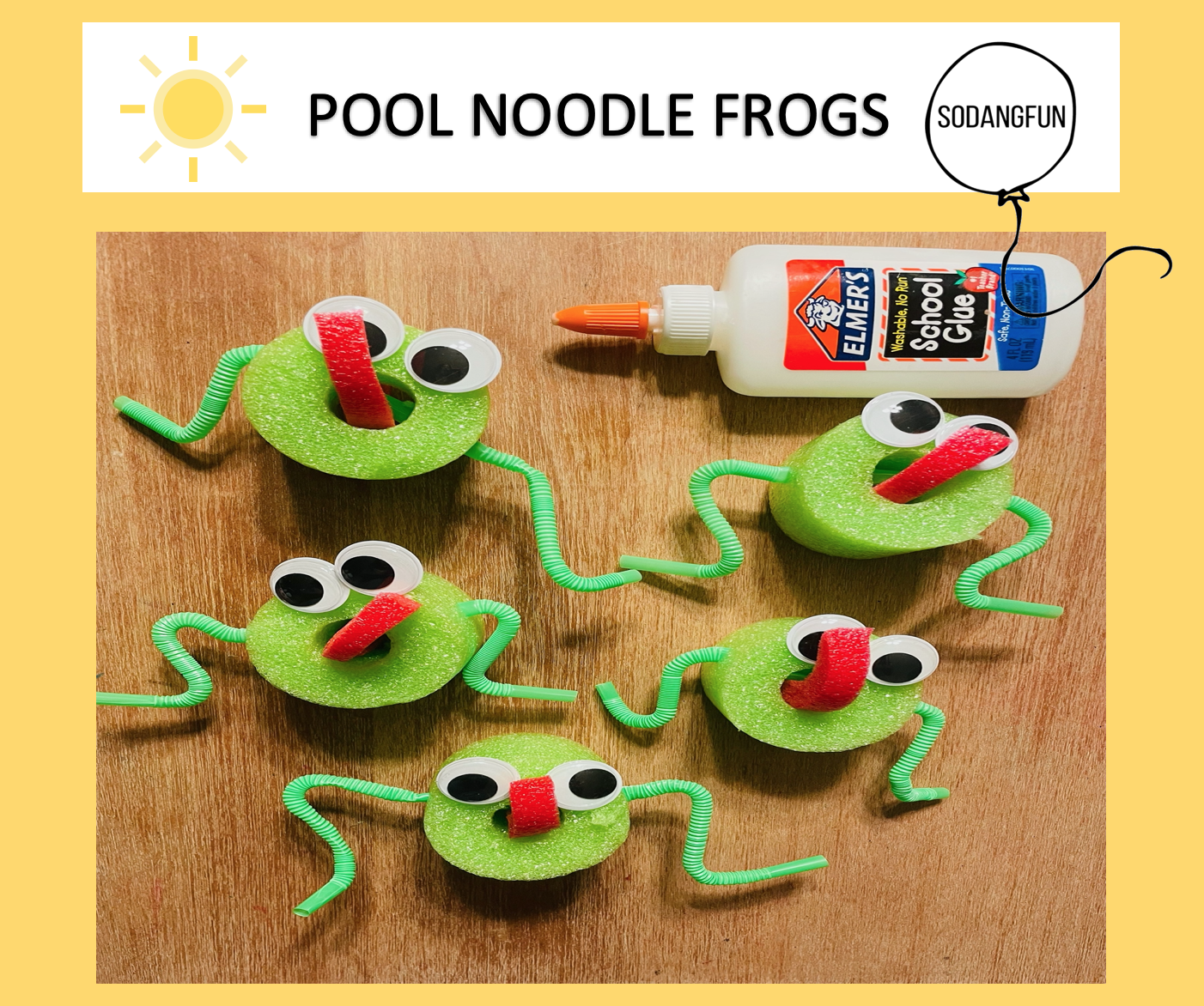 Summer Pool Noodle Crafts - So Dang Fun