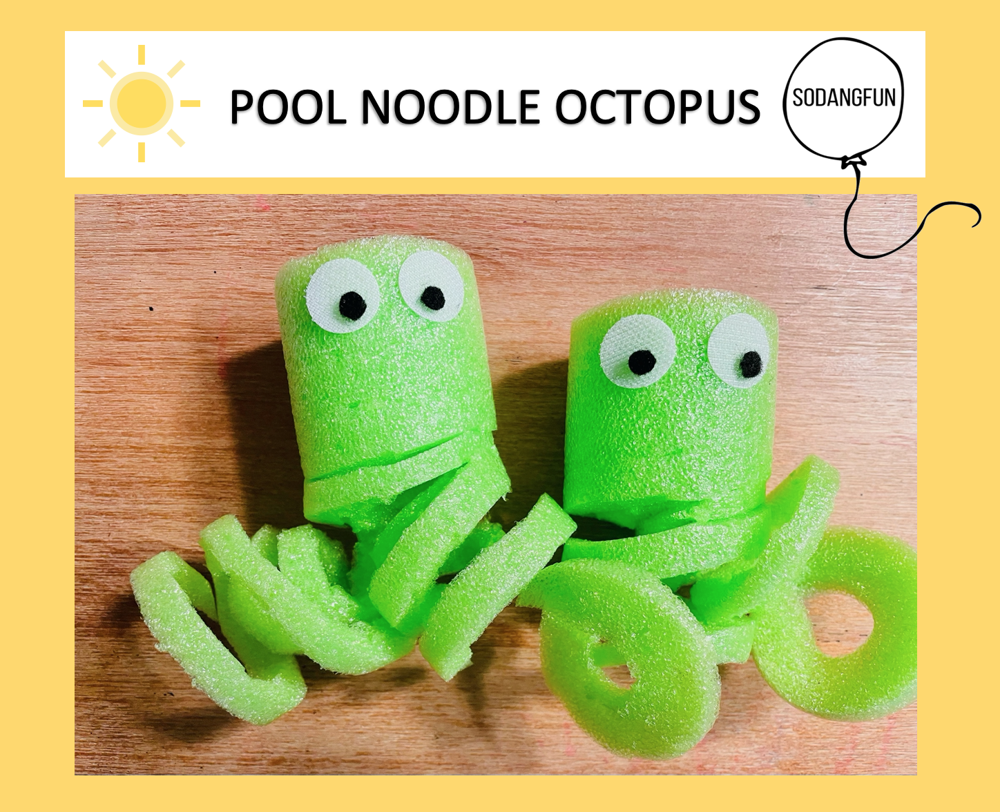 Summer Pool Noodle Crafts - So Dang Fun